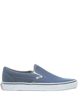 Vans: Голубые кроссовки  Classic Slip On