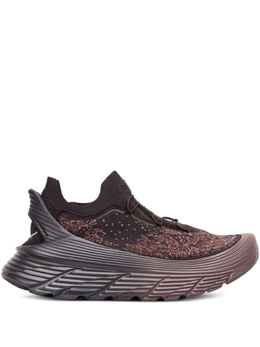 HOKA: Коричневые кроссовки 