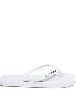Dsquared2: Белые шлёпанцы 