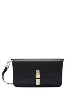 Furla: Чёрная сумка через плечо 