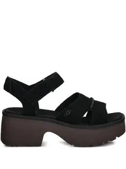 UGG: Чёрные сандалии 