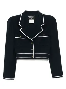 CHANEL Pre-Owned: Синяя куртка 