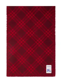Burberry: Красный шарф 