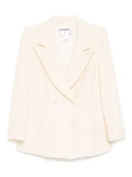 CHANEL Pre-Owned: Белая куртка 