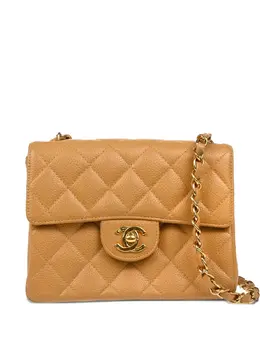 CHANEL Pre-Owned: Бежевая сумка 