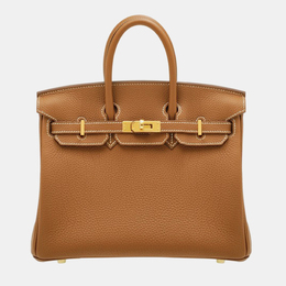 Hermes: Коричневая сумка  Birkin 25