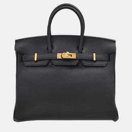 Hermes: Чёрная сумка  Birkin 25