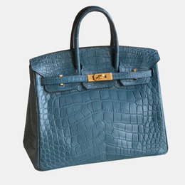 Hermes: Голубая сумка  Birkin 25