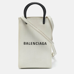 Balenciaga: Белая сумка через плечо  Shopping