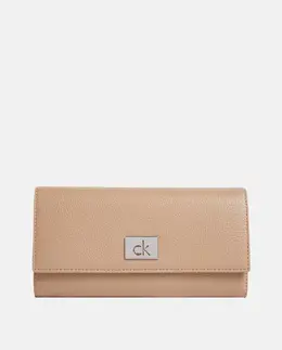 Calvin Klein: Бежевый кошелёк 