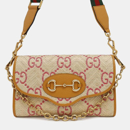 Gucci: Бежевая сумка  Horsebit