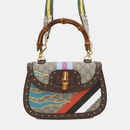 Gucci: Коричневая сумка  GG Supreme