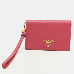 Prada: Розовый картхолдер 