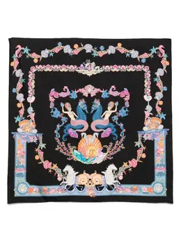 Versace: Чёрный шарф 