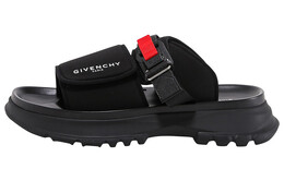 Givenchy: Чёрные шлёпанцы 