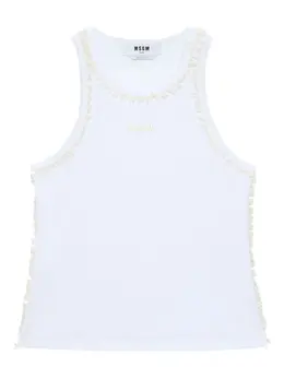 MSGM: Белая майка 