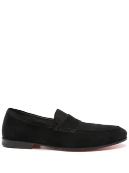 Santoni: Чёрные туфли 