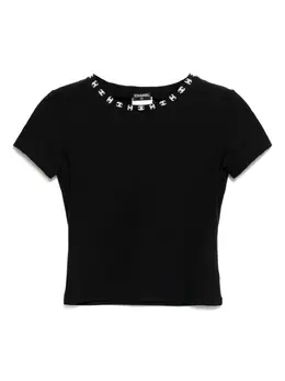 CHANEL Pre-Owned: Чёрная футболка 