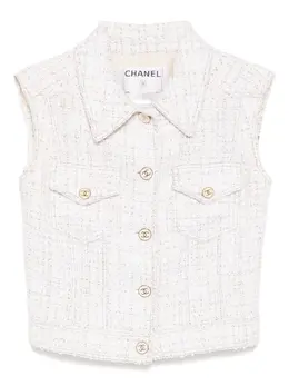CHANEL Pre-Owned: Твидовая куртка 