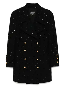 CHANEL Pre-Owned: Чёрная куртка 