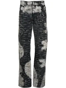 Givenchy: Рваные брюки 