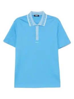 Versace: Светлое поло 