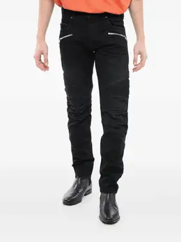 Balmain: Чёрные джинсы  Biker