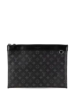 Louis Vuitton Pre-Owned: Чёрный клатч 