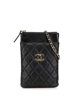 CHANEL Pre-Owned: Чёрная сумка через плечо 