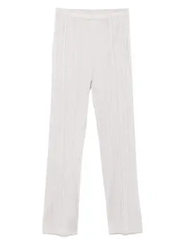 Pleats Please Issey Miyake: Светлые брюки 