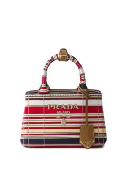 Prada: Сумка в полоску 