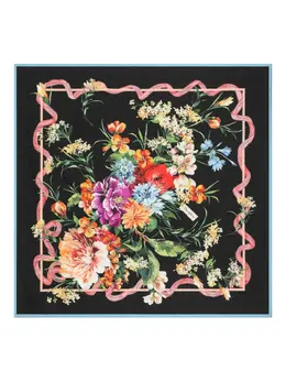 Dolce & Gabbana: Шарф с растительным принтом 