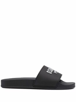 Dsquared2: Чёрные шлёпанцы 
