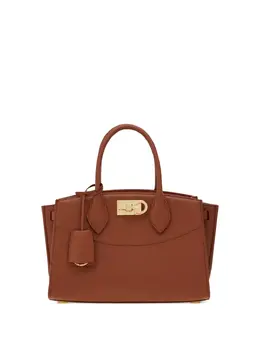 Ferragamo: Коричневая сумка  Studio