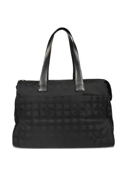 CHANEL Pre-Owned: Чёрная сумка-шоппер 
