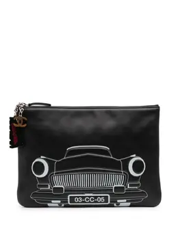 CHANEL Pre-Owned: Чёрный клатч 