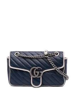 Gucci Pre-Owned: Голубая сумка через плечо 