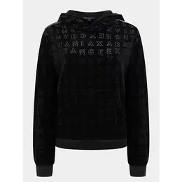 Armani Exchange: Чёрная толстовка 