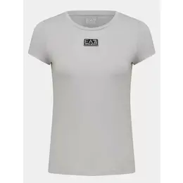 EA7 EMPORIO ARMANI: Серая футболка 
