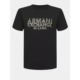 Armani Exchange: Чёрная футболка 