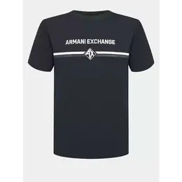 Armani Exchange: Тёмная футболка 