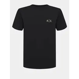 Armani Exchange: Чёрная футболка 