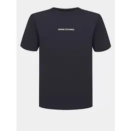Armani Exchange: Тёмная футболка 