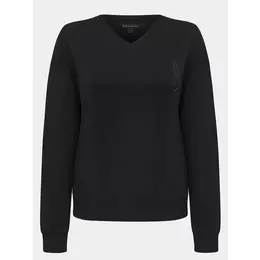 Armani Exchange: Чёрная толстовка 