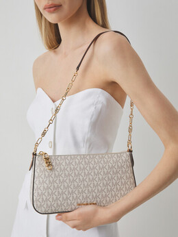 Michael Kors: Бежевая сумка 