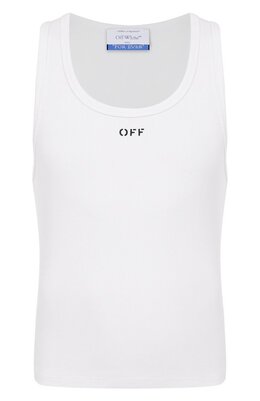 Off-White: Хлопковая майка 