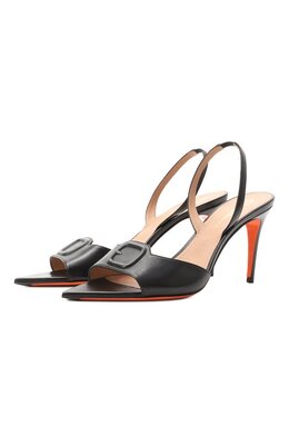 Santoni: Чёрные босоножки 