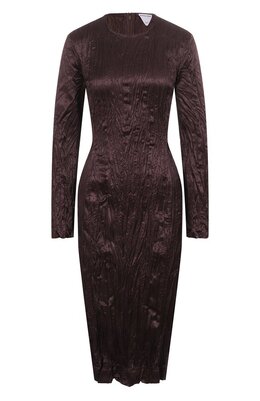 Bottega Veneta: Атласное платье 