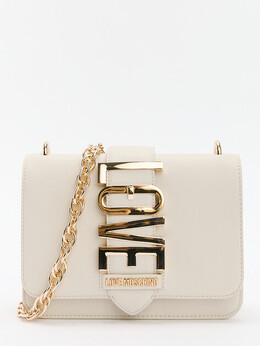 Love Moschino: Бежевая сумка 