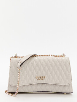 Guess: Бежевая сумка 